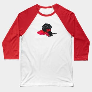 Goth Snail Baseball T-Shirt